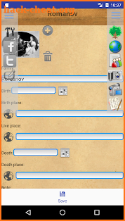 Genealogical trees of families (D) screenshot