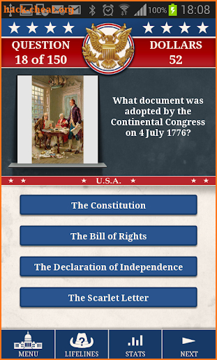 Genius US History Quiz screenshot