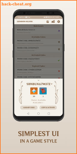 Genshin Helper: Promos, Maps & Events screenshot