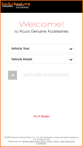 Genuine Acura Accessories screenshot