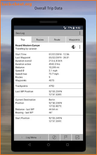 Geo-Log - GPS Logger & Notebook screenshot