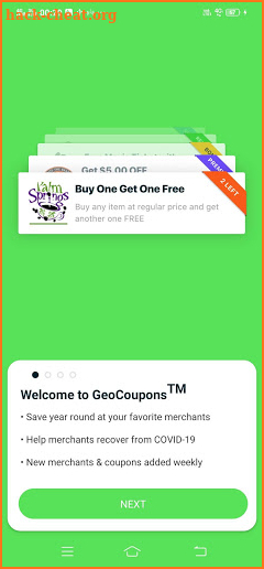 GeoCoupons screenshot