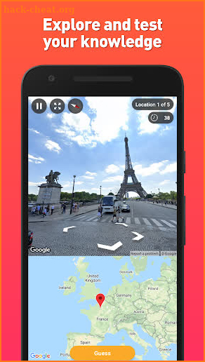 GeoGame 2 - Unlimited geoguess quiz game screenshot