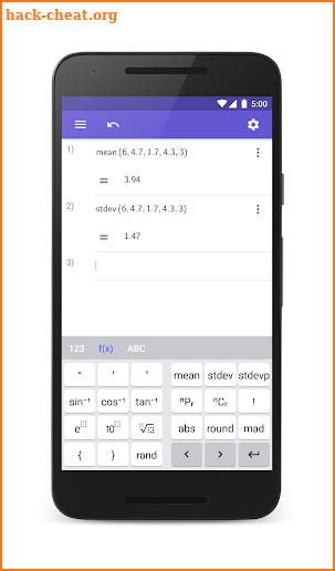 GeoGebra Scientific Calculator screenshot