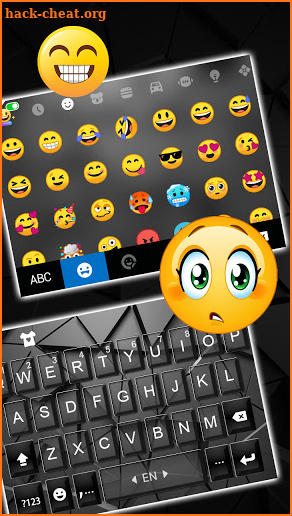 Geometric Grey SMS Keyboard Background screenshot