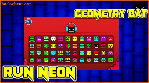 GEOMETRY BAT RUN NEON screenshot