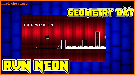 GEOMETRY BAT RUN NEON screenshot