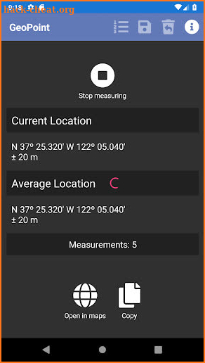 GeoPoint screenshot