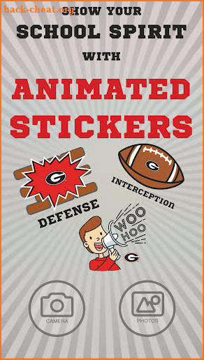 Georgia Bulldogs Animated Selfie Stickers screenshot