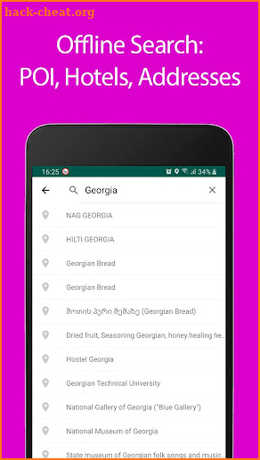 Georgia Offline Map and Travel Guide screenshot