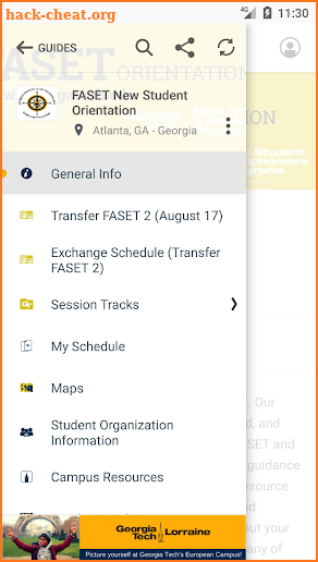 Georgia Tech Guidebook screenshot