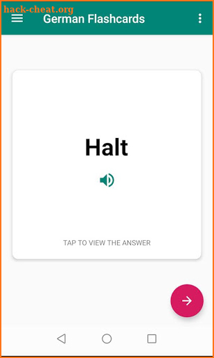 German Flashcards screenshot