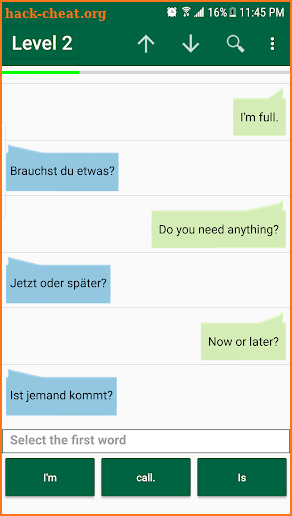 German Phrases, Listening and Vocabulary screenshot