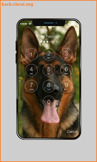 German Shepherd Faithful Dog Lock Screen Password screenshot