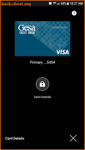 Gesa Xpress Card Controls screenshot