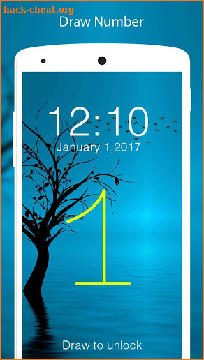 Gesture Lock Screen - Draw Signature & Letter Lock screenshot