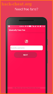 Get fans for musically screenshot