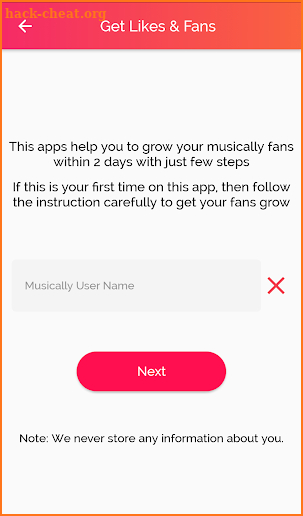 Get fans for Musically - like & Followers screenshot