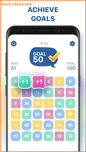 Get Fifty: Drag n Merge Numbers Game, Block Puzzle screenshot