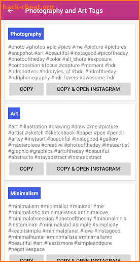 Get Followers & HashTags for Instagram screenshot