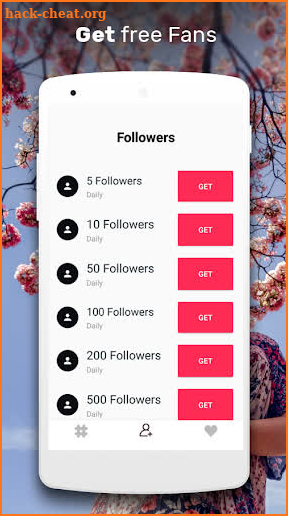 Get likes &  Real Follower for Tik Tok by Hashtags screenshot