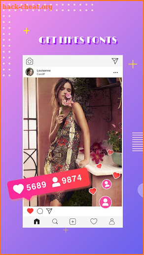 Get Likes Fonts for Instagram Post screenshot