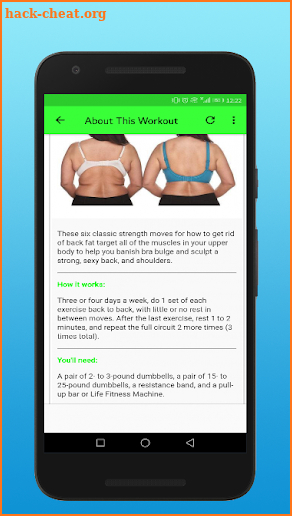 Get Rid Of Back Fat - 6 Moves Workout Routine screenshot