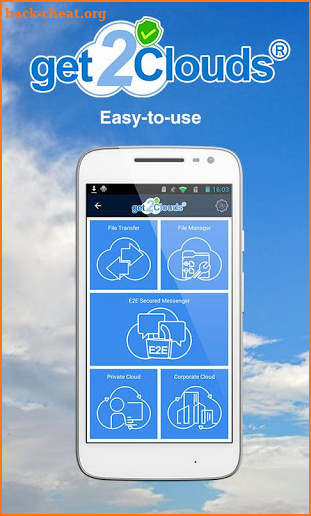 get2Clouds - Privacy app screenshot