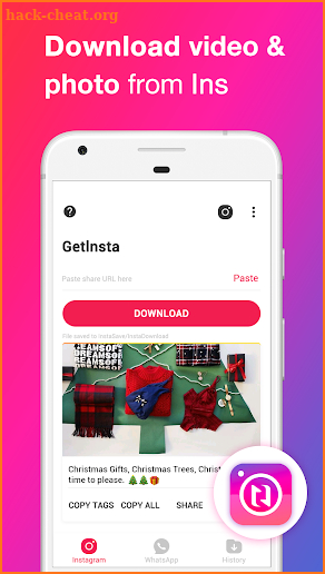 Getins: Video Download & Repost  For Instagram screenshot