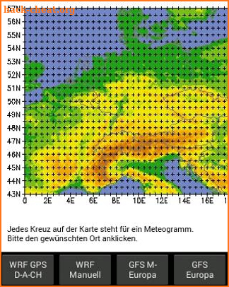 GFS/WRF Europe screenshot