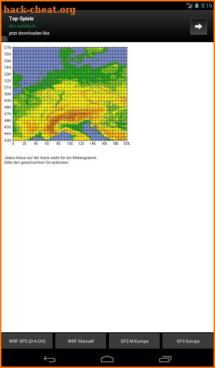 GFS/WRF Europe screenshot