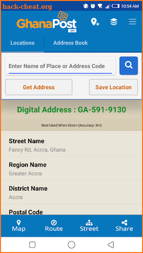 GhanaPostGPS screenshot