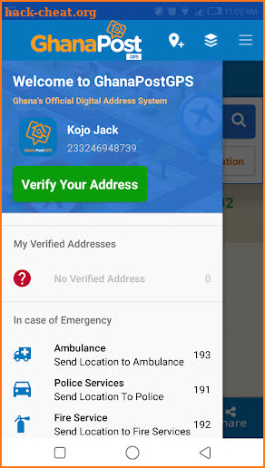 GhanaPostGPS screenshot
