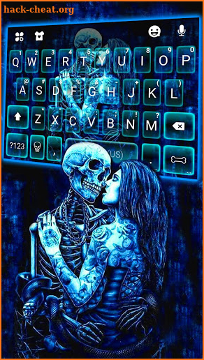 Ghost Lovers Kiss Keyboard Theme screenshot