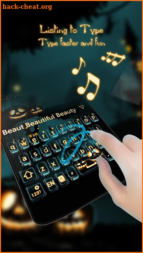 Ghost Night GO Keyboard Theme screenshot