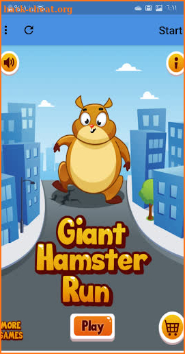 Giant Hamster Run-running game screenshot