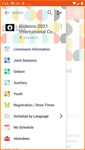 Gideons 2021 Int'l Convention screenshot