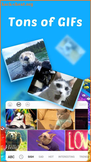 GIF Keyboard screenshot