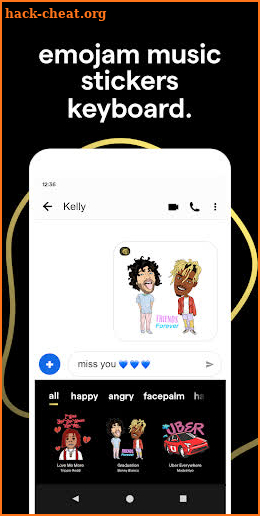 gif keyboard, music stickers & gifs for texting screenshot