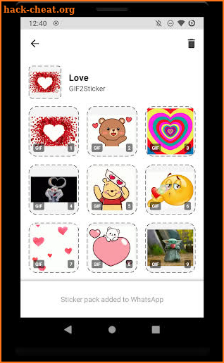 GIF2Sticker - Animated Sticker Maker for WhatsApp screenshot