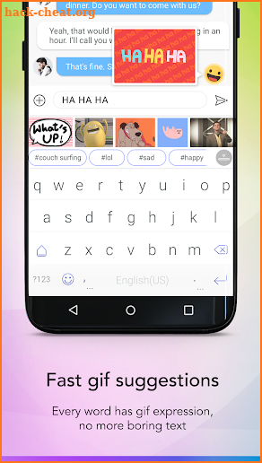 Gifo Keyboard - fast gif send for message screenshot