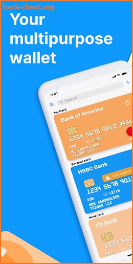 Gift & Credit Card Wallet screenshot