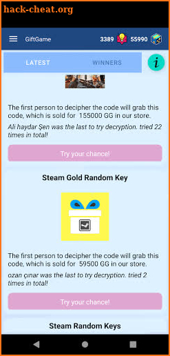 Gift Game - Free Game codes and Gift Cards screenshot