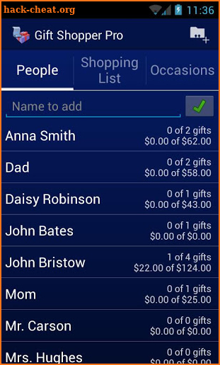 Gift Shopper Pro screenshot