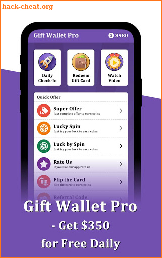 Gift Wallet Pro - Get $350 for Free Daily screenshot