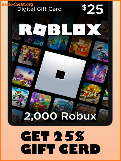 Giftcard for Roblox Robux Skin screenshot