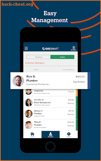 GIGSMART Get Workers screenshot