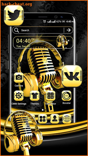 Gilt Music Launcher Theme screenshot