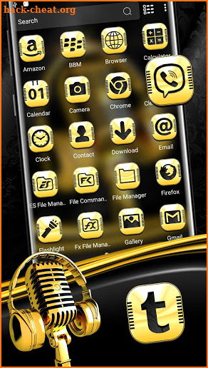 Gilt Music Launcher Theme screenshot