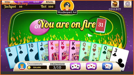 Gin Rummy Super - play with friends online free screenshot